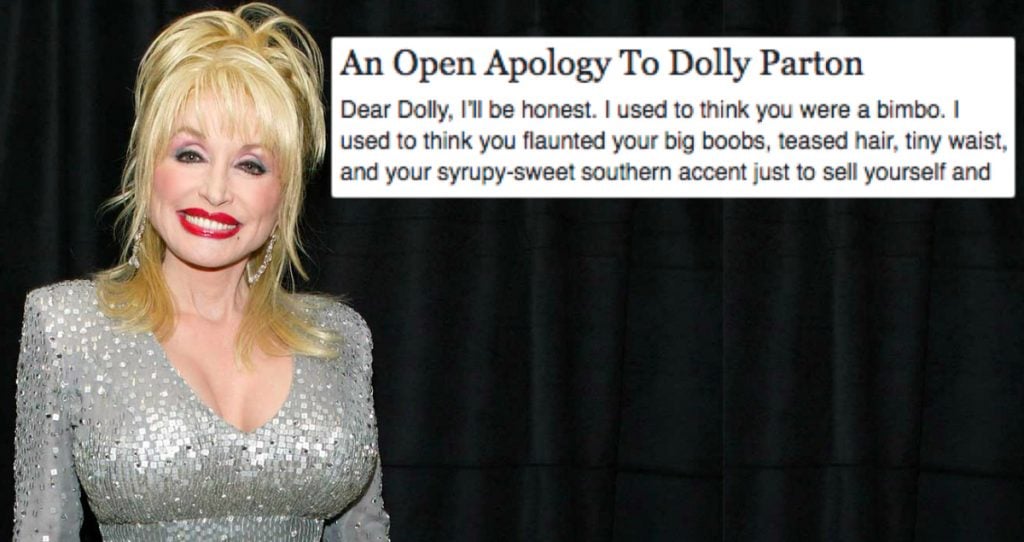 godupdates woman writes open letter apologizing to Dolly Parton fb