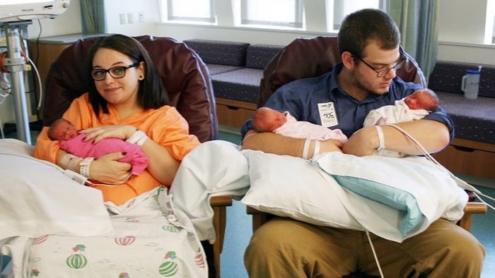 godupdates 19-year-old couple welcomes rare identical triplets 1