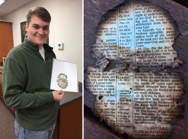 godupdates burned bible page found in gatlinburg wildfire debris at dollywood 1