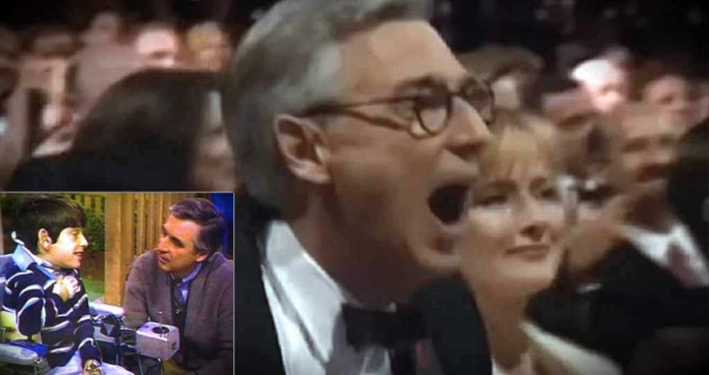 godupdates old friend surprised mister rogers on stage tv hall of fame fb