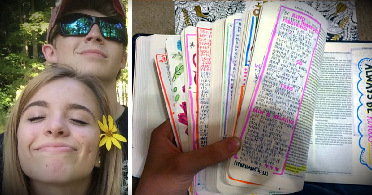 godupdates teen spent 3 months decorating 'every. single. page' of the Bible fb