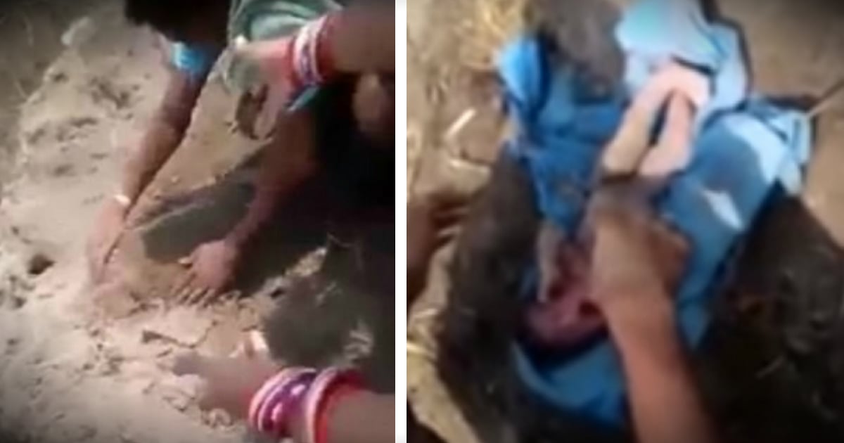 godupdates newborn baby girl buried alive in india fb