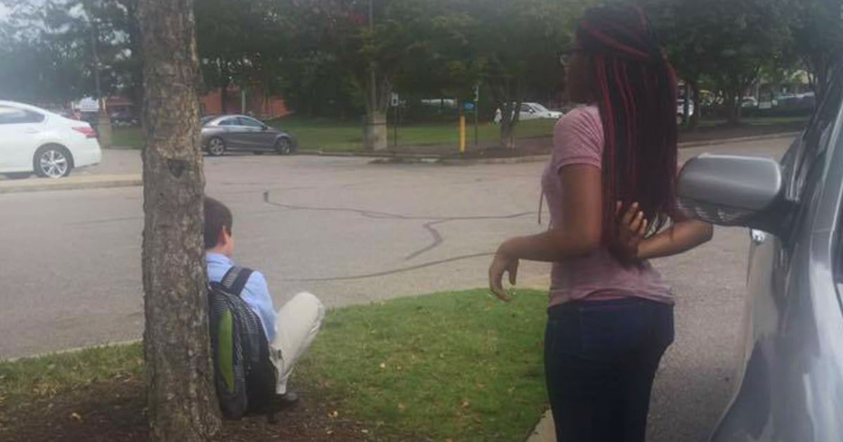 godupdates 14-year-old girls random act of kindness for stranded boy in parking lot fb