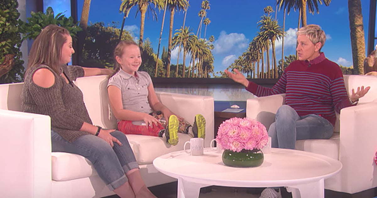 Ellen Surprises 9-Year-Old Double Amputee Lilly Biagini After Wildfire