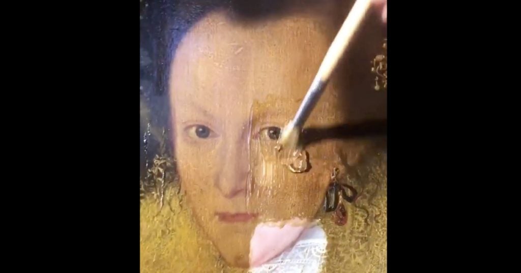 400-Year-Old Painting Gets Restored