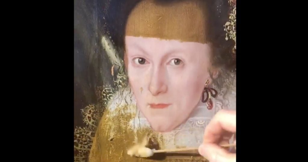 400-Year-Old Painting Gets Restored