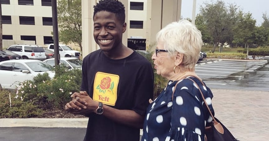 81-Yr-Old Played Him In Game 'Words With Friends', He Flew to Meet Her _ spencer sleyon _ god updates