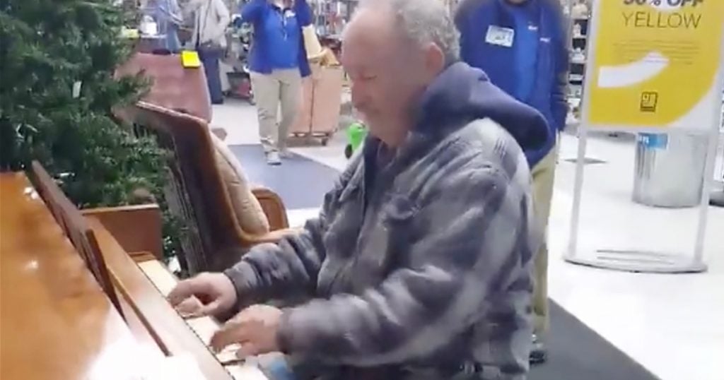 Man Wows With Surprise Piano Performance At Goodwill