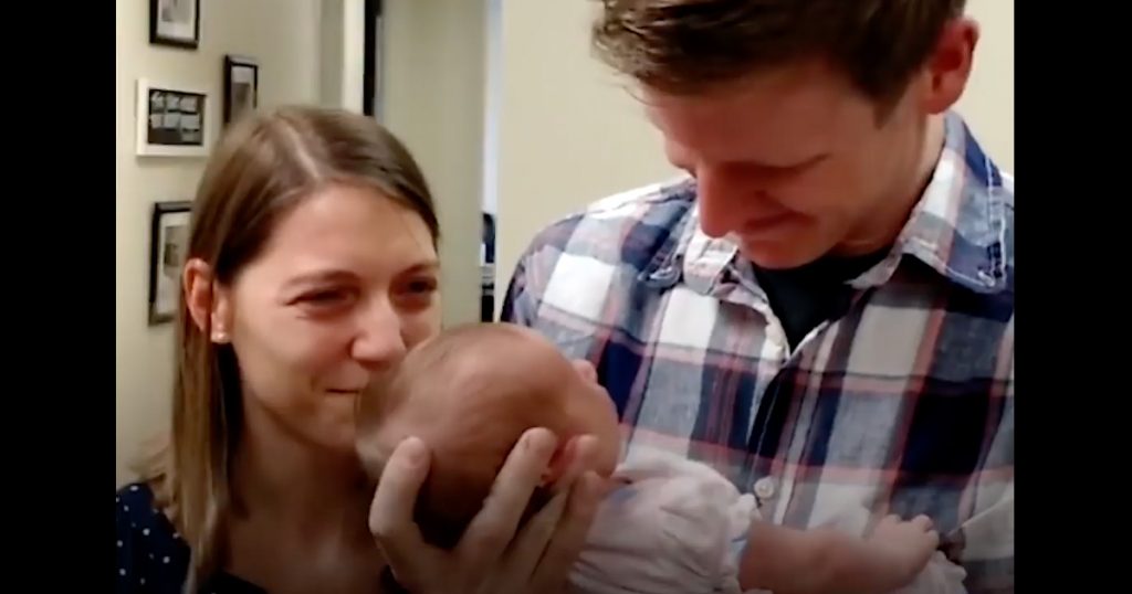 Matt and Katie's Meet Their Adopted Daughter For The First Time