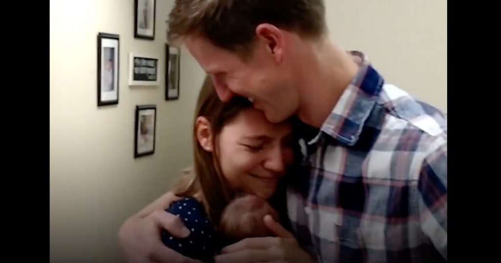 Matt and Katie's Meet Their Adopted Daughter For The First Time