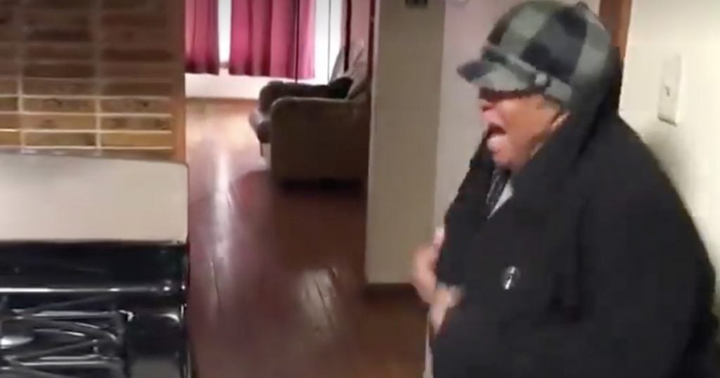 Young Man Surprises His Grandma With A New Stove