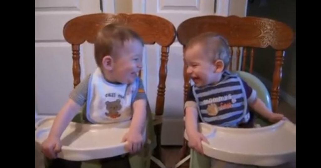 godupdates twin baby boys laugh