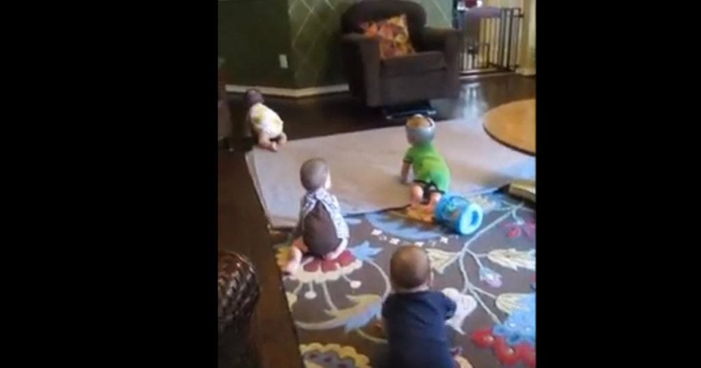 godupdates 11-month-old quadruplets greet daddy