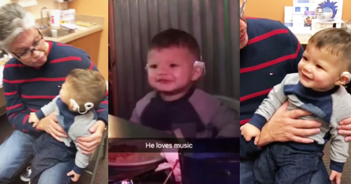 15-month-old Boy Hears Music For The First Time After Cochlear Implants