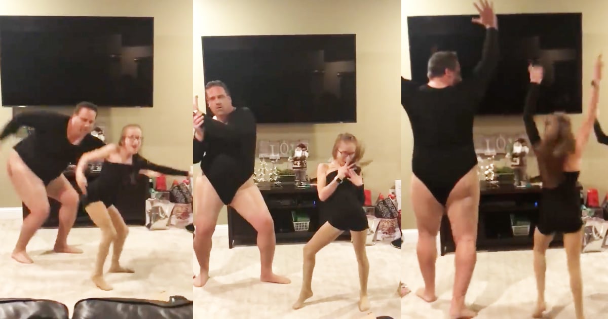 Dad's Hilarious Leotard Dance Routine Is Going Viral