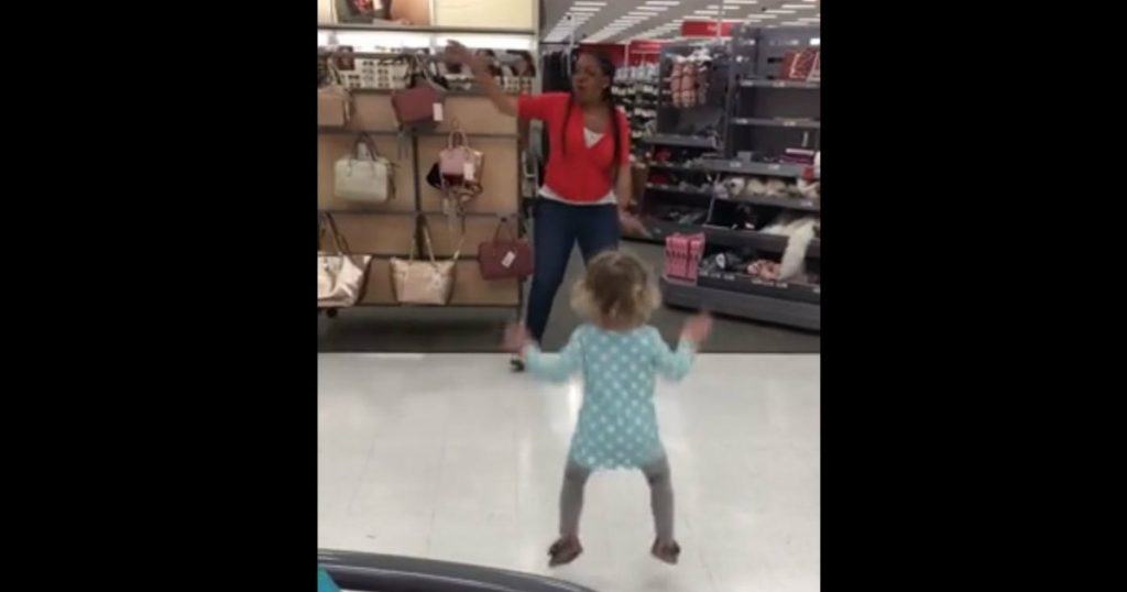 godupdates target employee danced with toddler