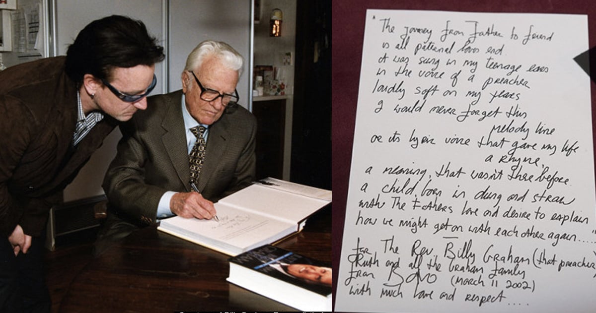 Billy Graham and Bono- A Friendship Shared In A Poem By U2 Frontman _ godupdates
