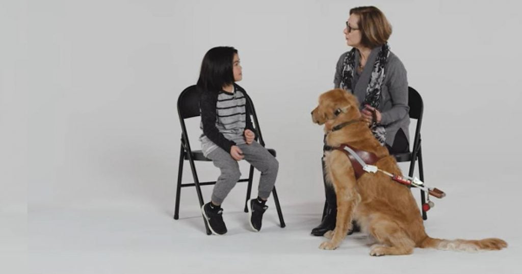 Godupdates kids meet guide dog