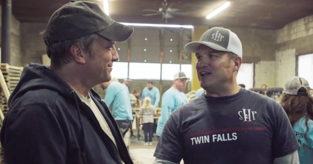Mike Rowe Returning the Favor Surprises Christian Couple Who Builds Bunk Beds 