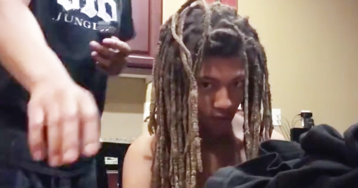 Teen Surprises His Mom By Cutting Off His Dreadlocks