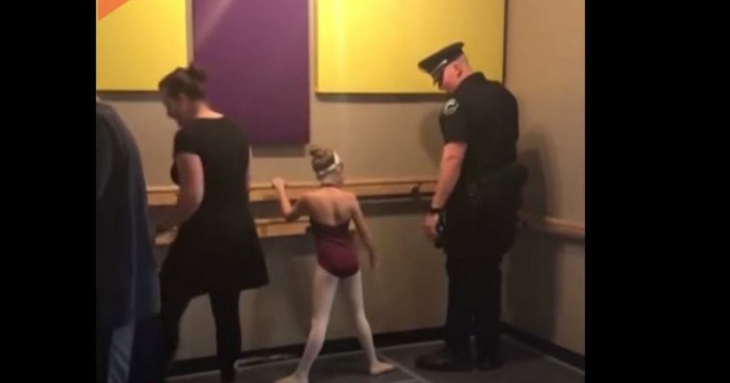 godupdates police officer attends dance class