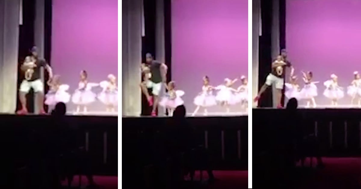 Dad Joins Dance Routine When His Toddler Gets Stage Fright