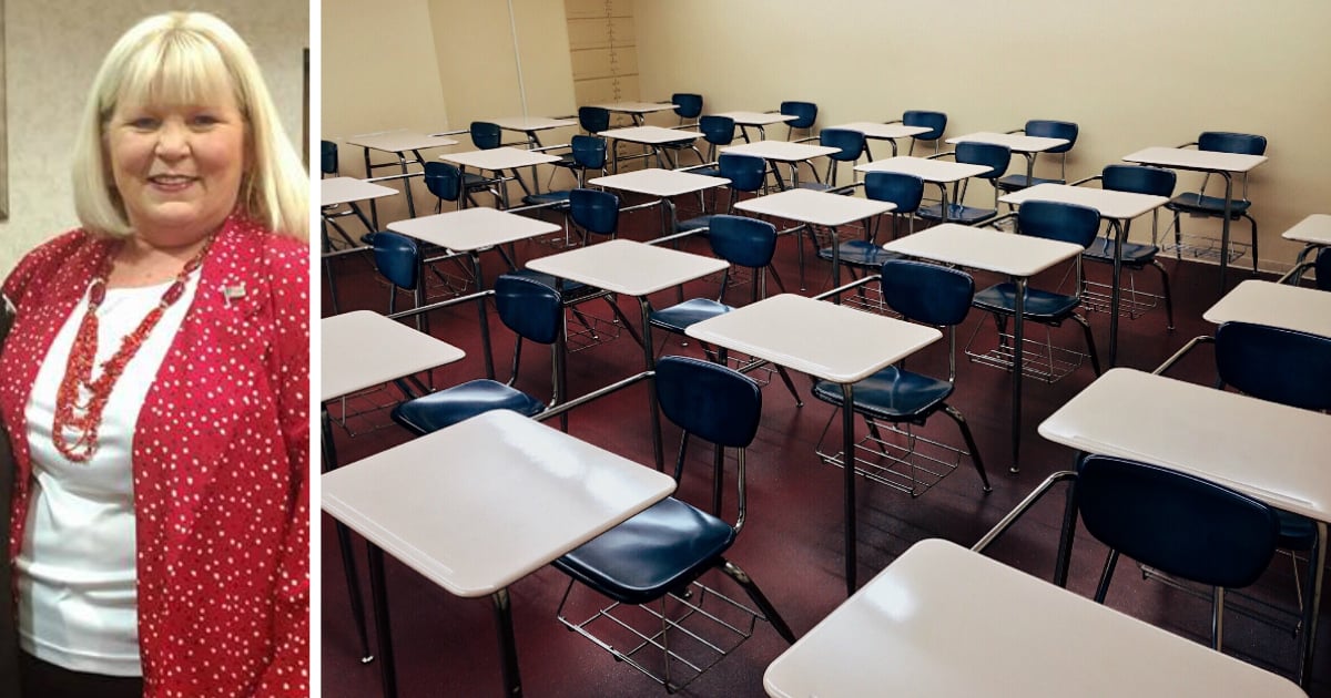 teacher removed desks from classroom martha cothren fb