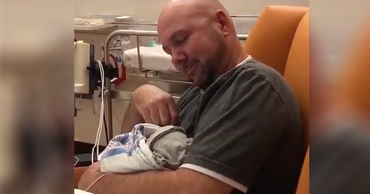 Deaf Dad Signs To Newborn Deaf Baby