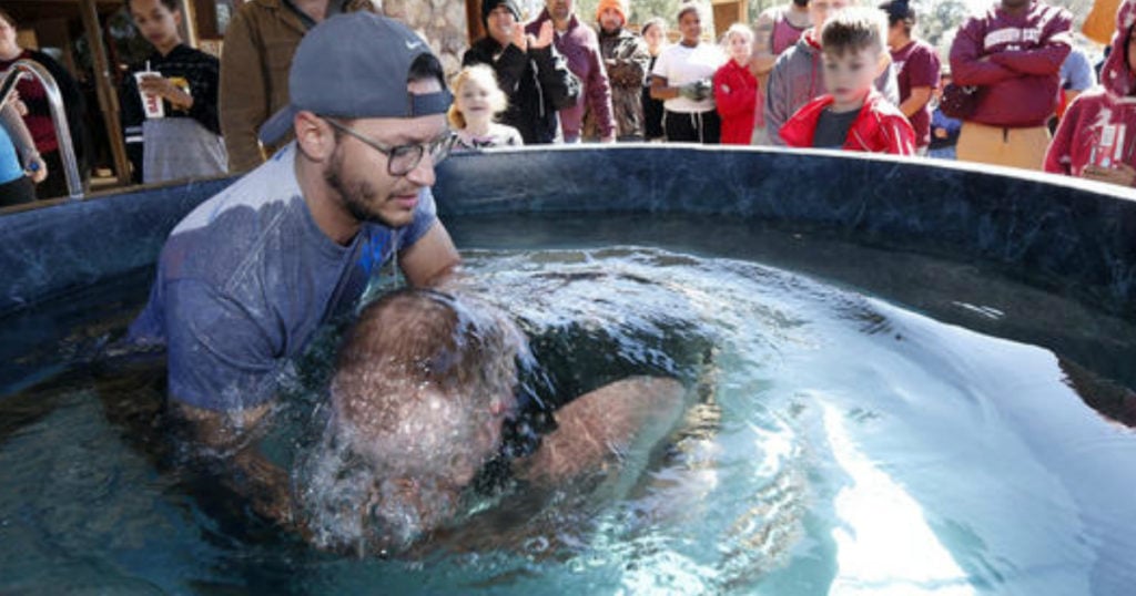 tornado destroys mississippi church baptism continues