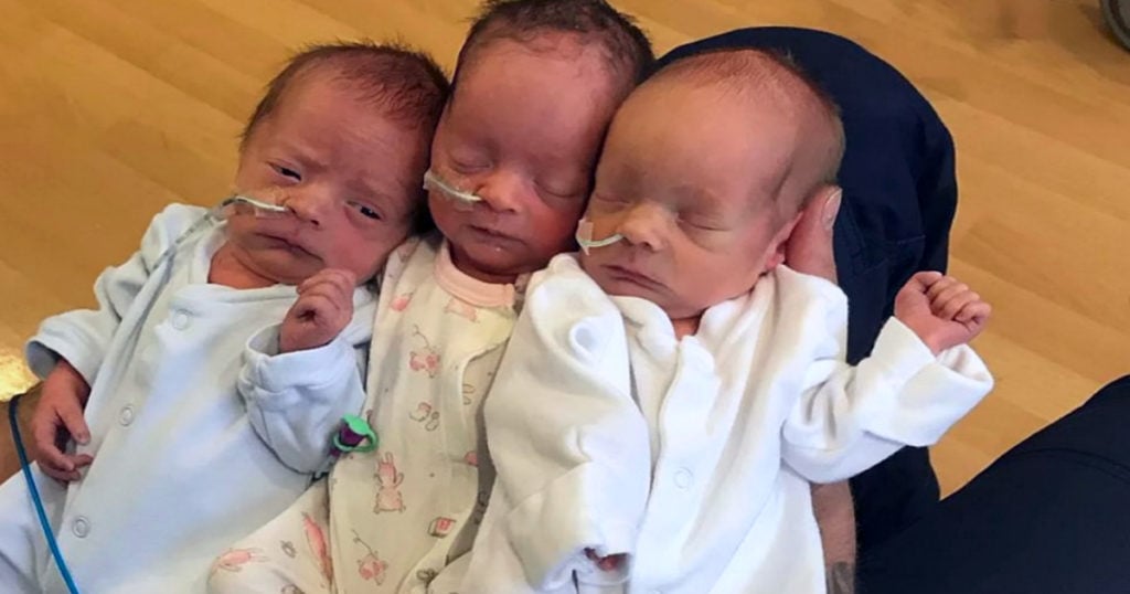 video of triplets c-section birth jessica watts 