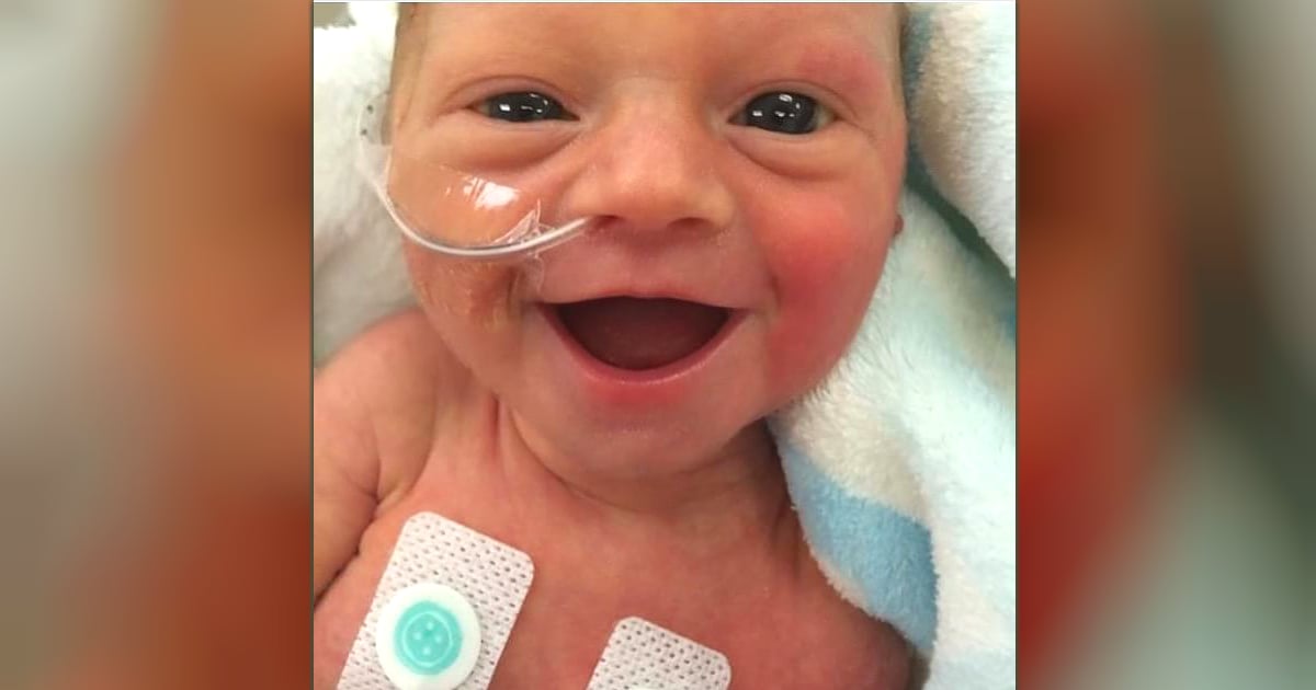 premature baby's smile freya