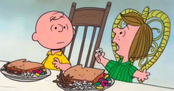 Charlie Brown Thanksgiving dinner