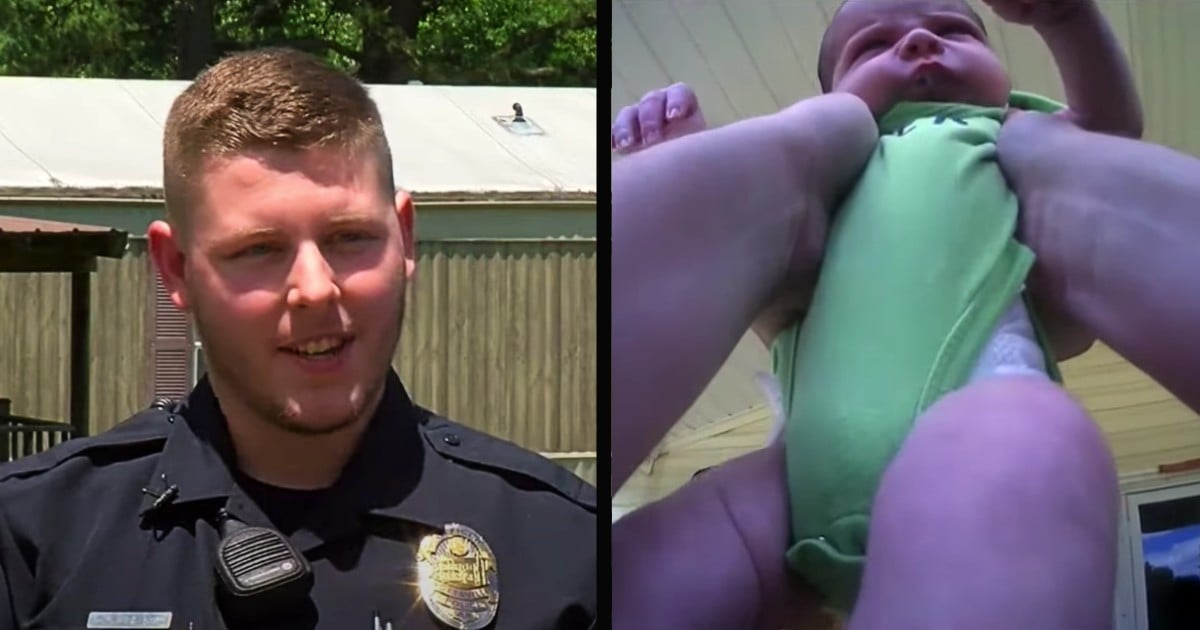 what to do for choking baby rookie cop