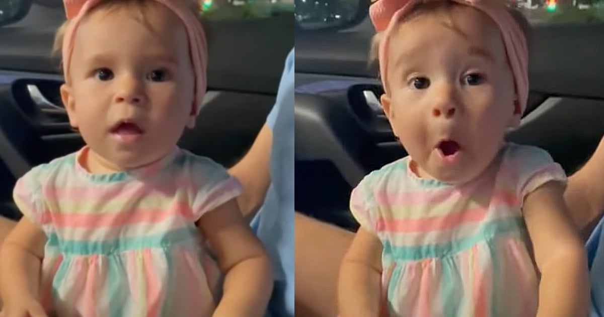 baby tastes ice cream for the first time