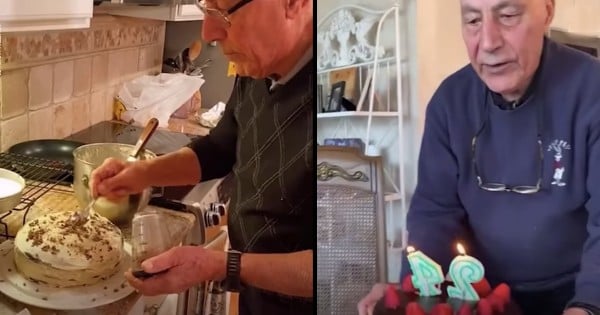 90 year old learns to bake
