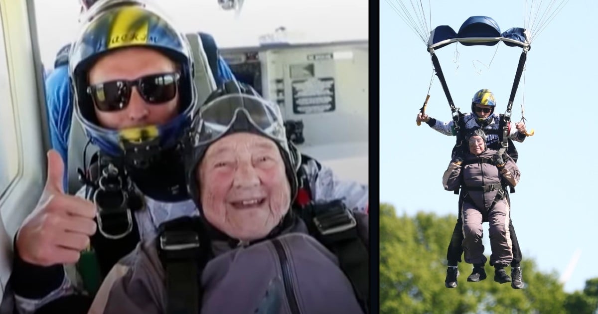 103 year old rut larsson oldest skydiver