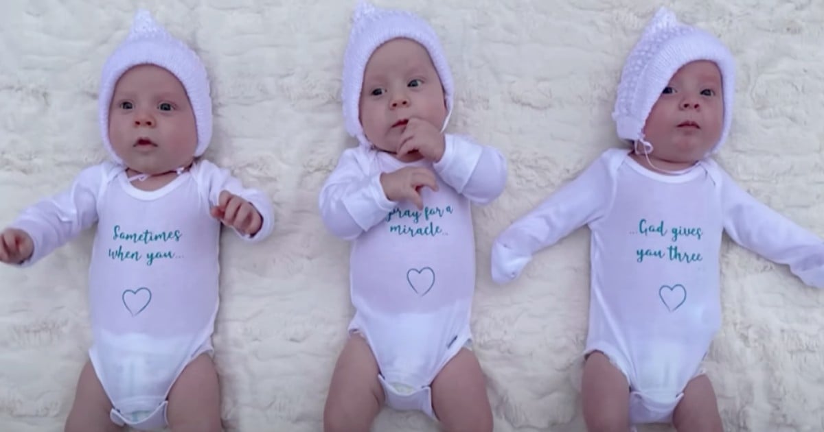 identical triplets born to 46-year-old mom