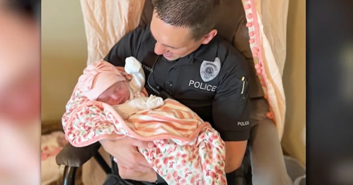 indiana police officer adopts abandoned baby