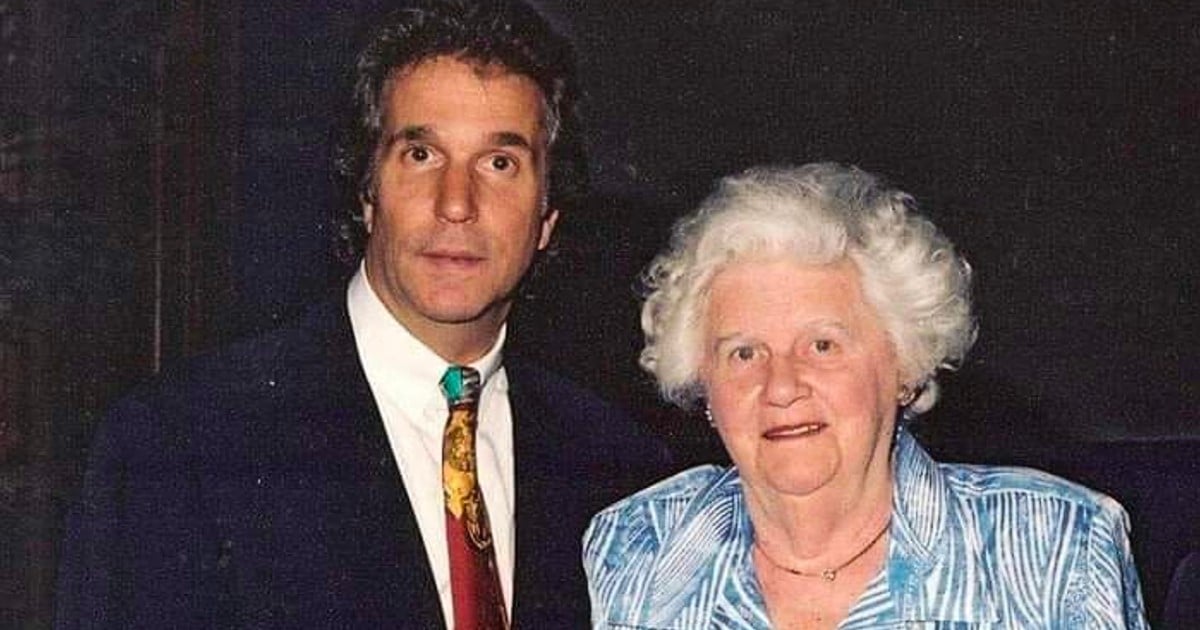 actor henry winkler and his mother