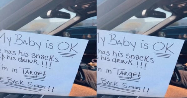 Mom Leaves Note Promising Her ‘Baby’ Will Be Ok In The Car While She Shops At Target