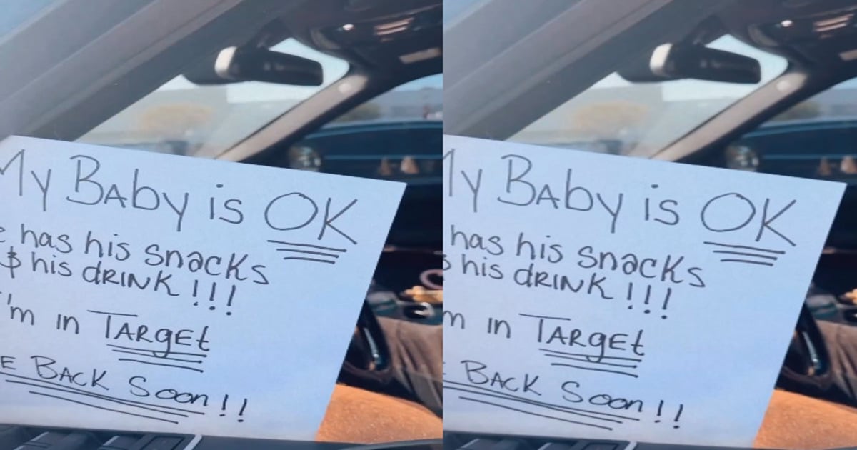 mother leaves note on car window