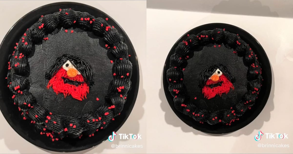 baker created emo cake instead of an elmo one