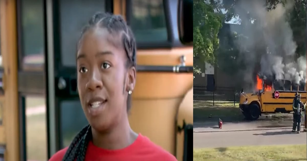 bus driver saves students from bus fire