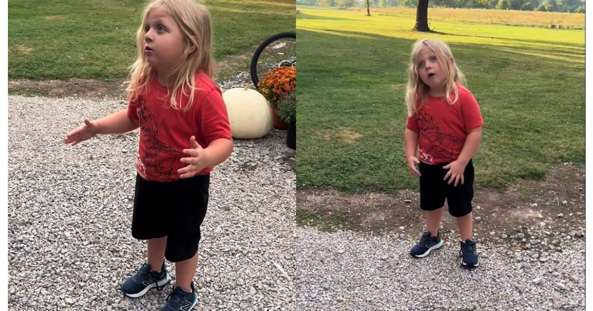 kid's hilarious response after coming home after a long day