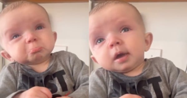 mother singing to son and it brings him to tears